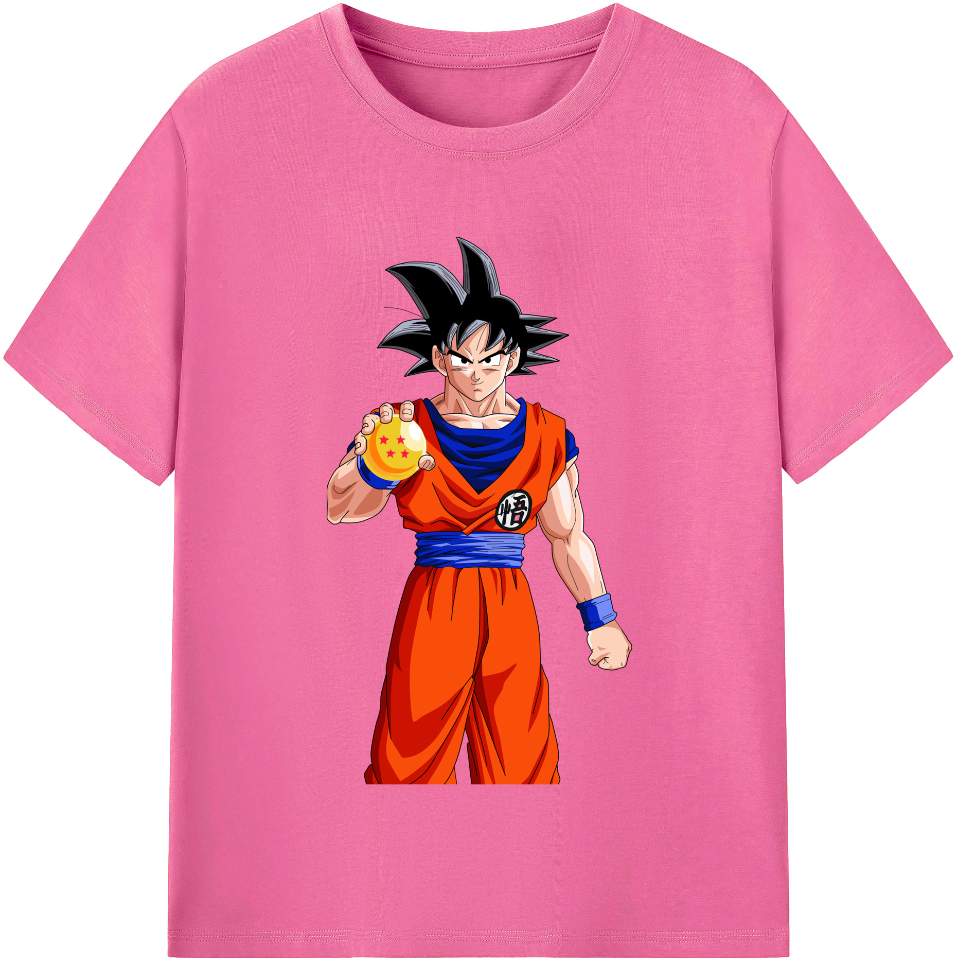 （画像用） ドラゴンボール 孫悟空（そん ごくう）Son Goku カカロット DRAGON BALL Kakarotto レディースカジュアルプリントTシャツ（綿100％）